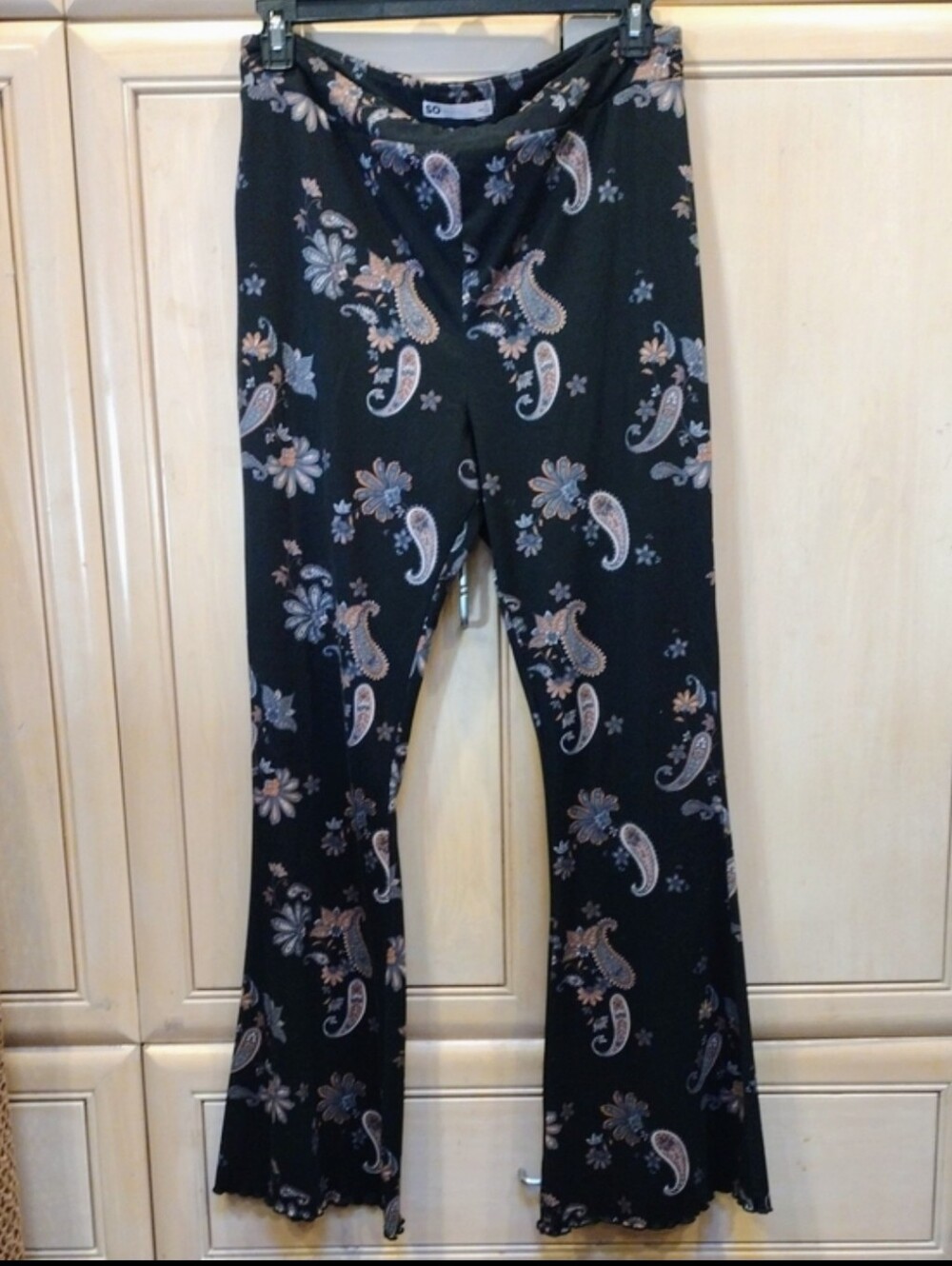 Boho 70's Inspired Paisley Tall Flare Pants